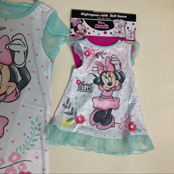 Disney Minnie Mouse Cute Nightgowns Doll Set - Picture 7 of 7